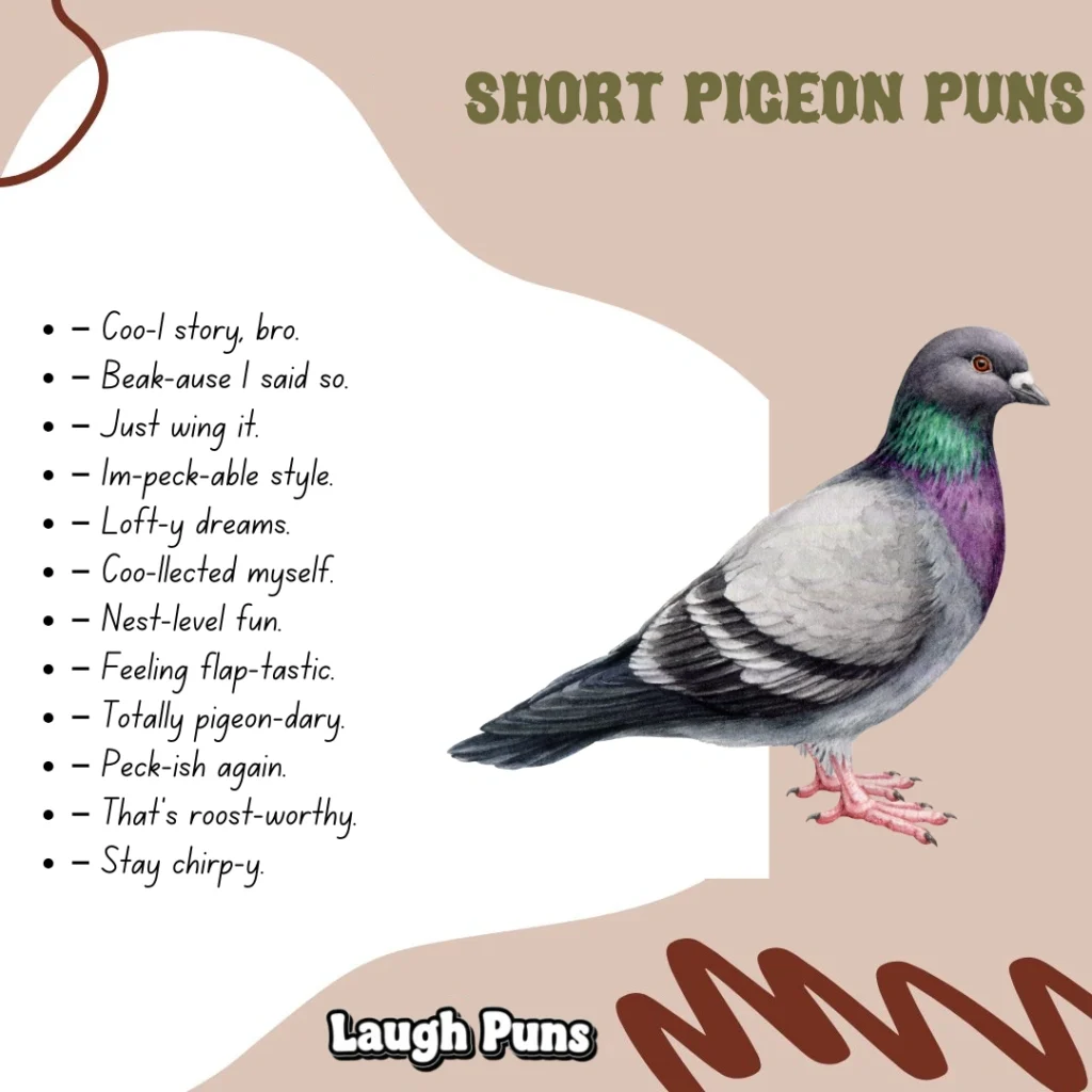 Short pigeon puns