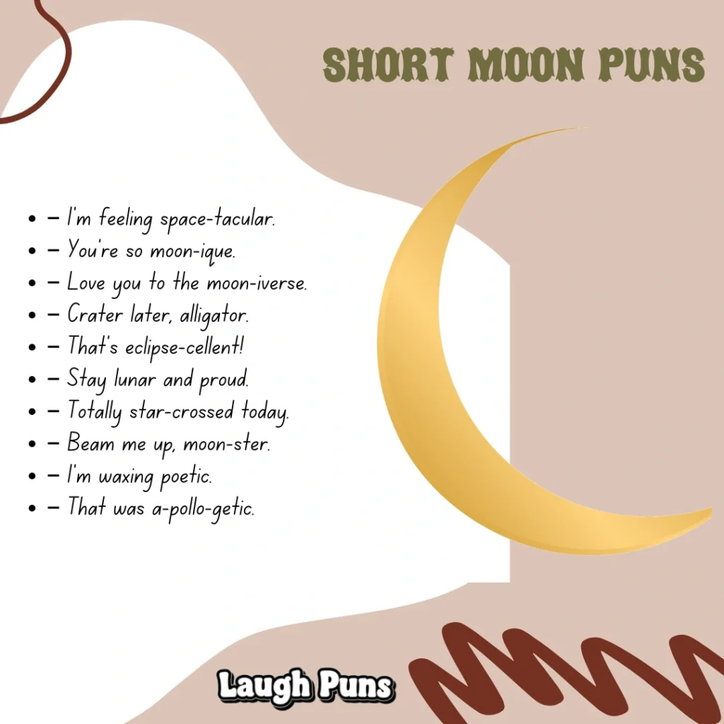 Short moon puns