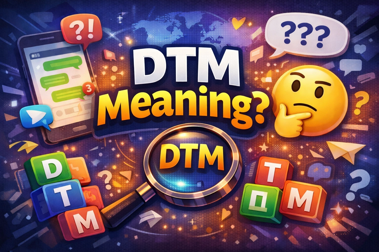 DTM Meaning In text